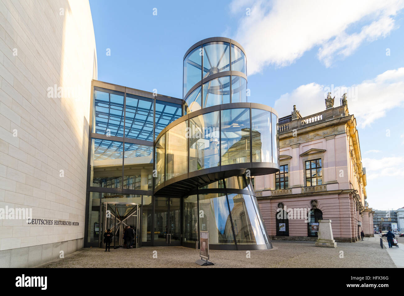 Deutsches Historisches Museum extension by Chinese American architect I. M. Pei, German Historical Museum, DHM, Unter den Linden, Berlin, German Stock Photo