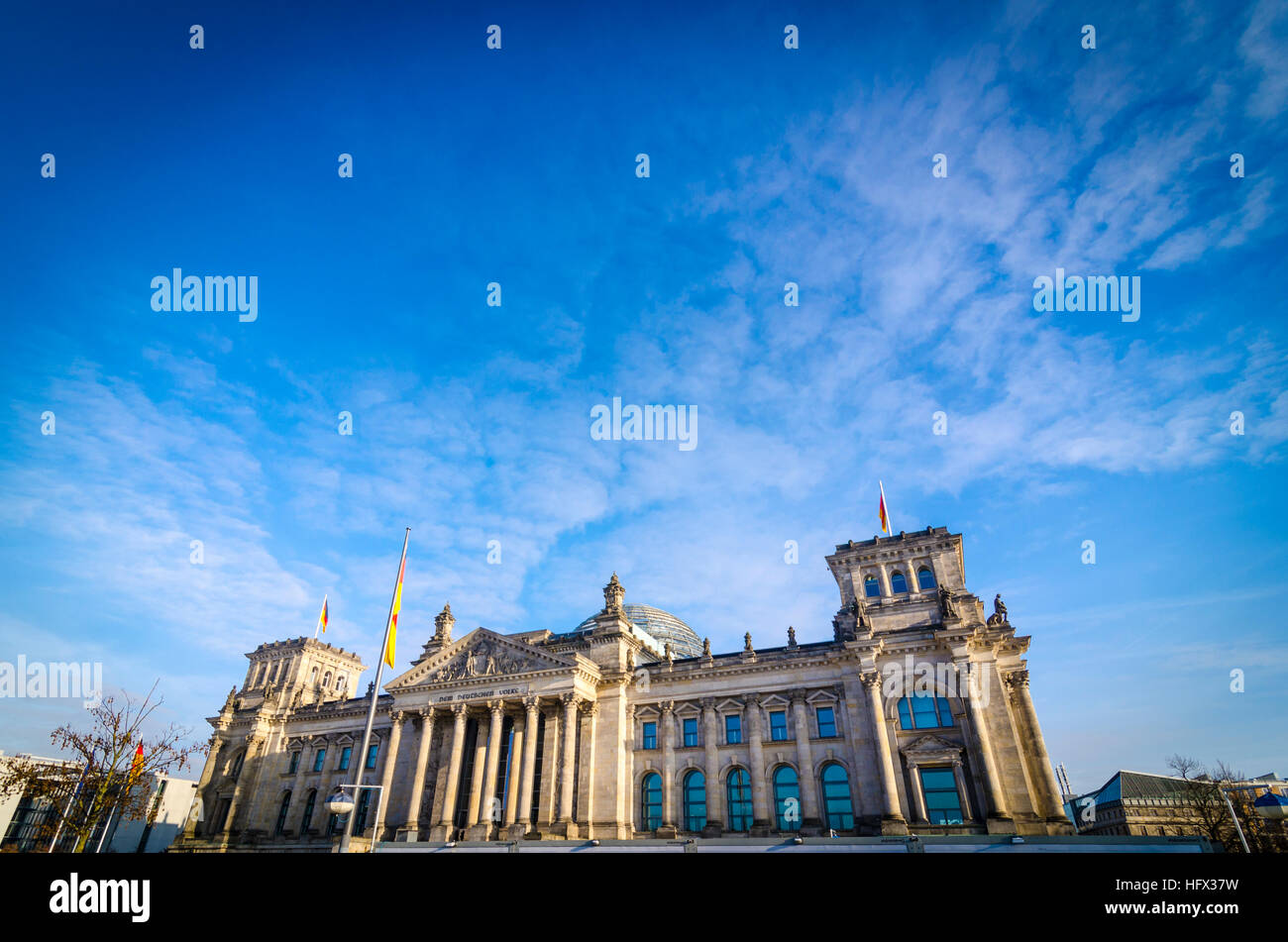 Reichstag Building / Reichstagsgebäude.. German parliament building in a Neo-Renaissance style. Berlin, Germany Stock Photo