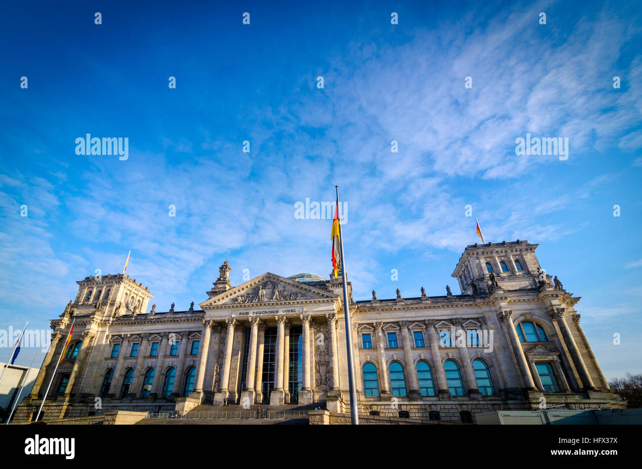 Reichstag Building / Reichstagsgebäude.. German parliament building in a Neo-Renaissance style. Berlin, Germany Stock Photo