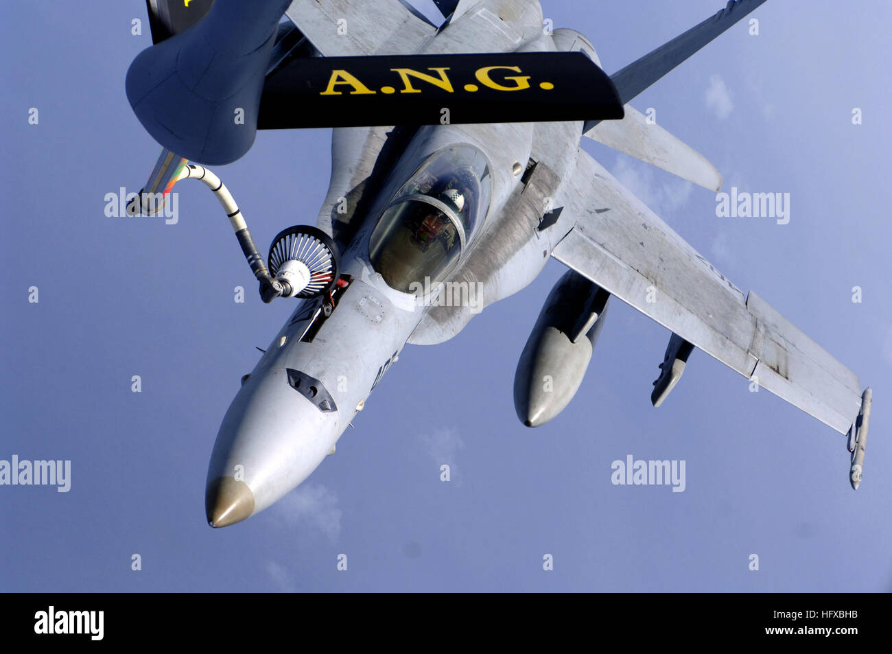 ANDERSEN AIR FORCE BASE, Guam An F/A18 from the USS Kitty