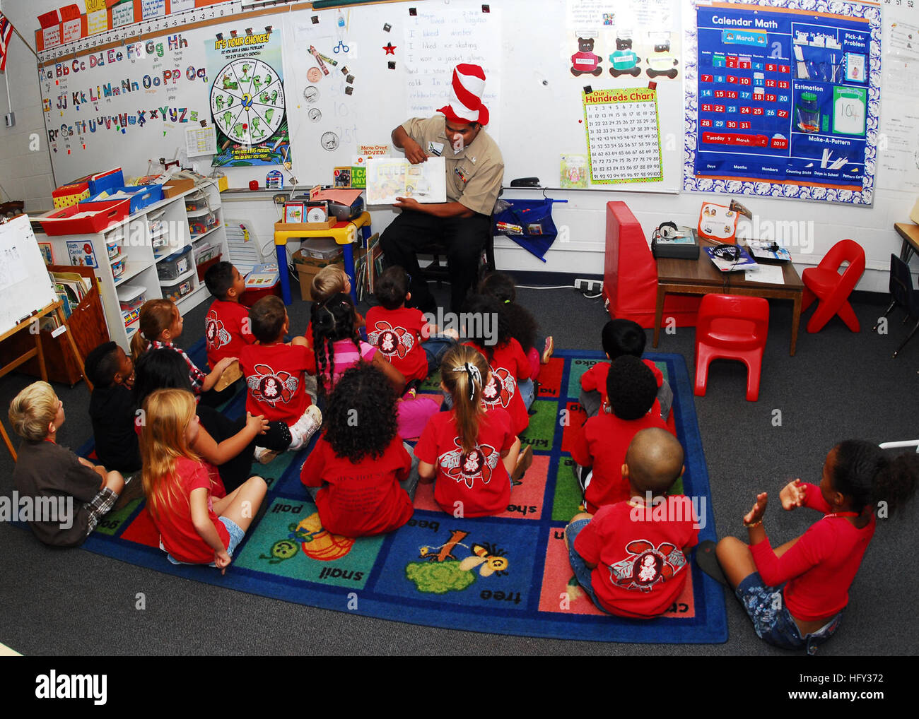 100227N0995C010 EWA BEACH, Hawaii (March 3, 2010) A Sailor reads to