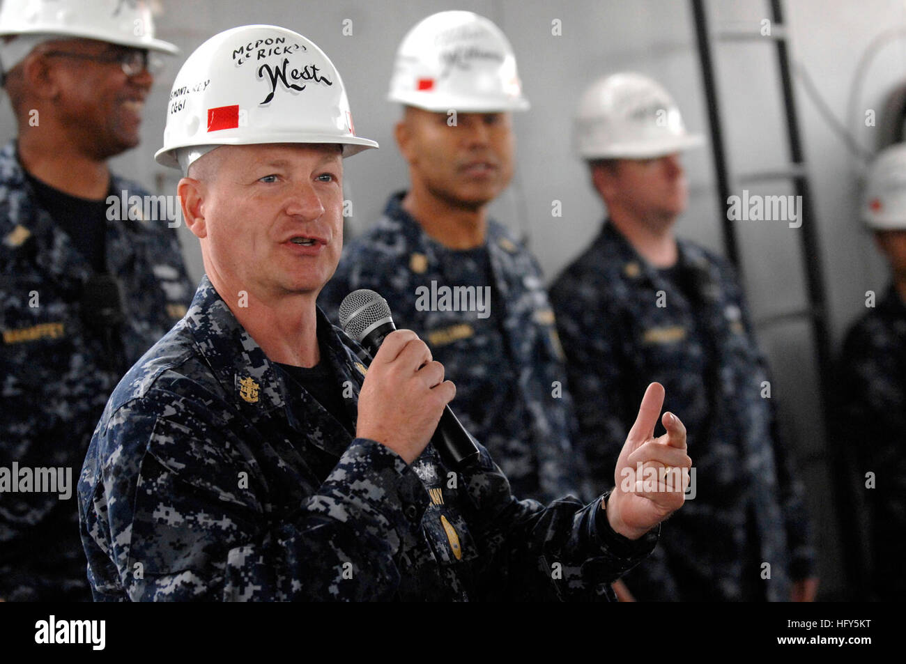 Mcpon chief petty officer of the navy rick west hi-res stock ...