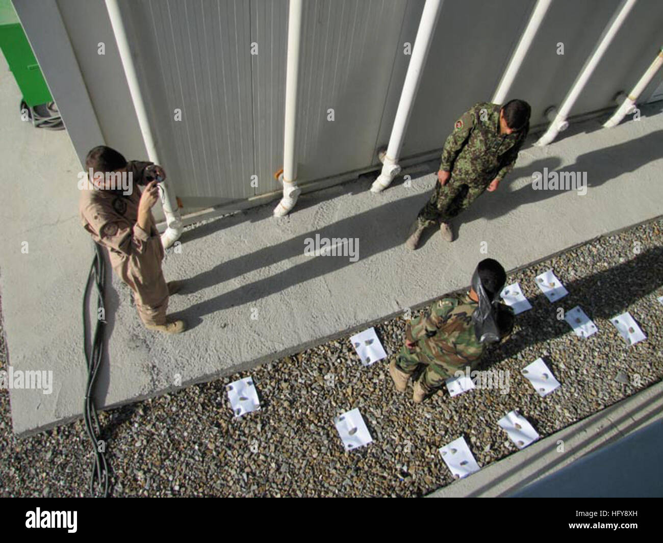 Afghan National Army Air Force Thunder Lab officers practice communication exercises on Jun. 19