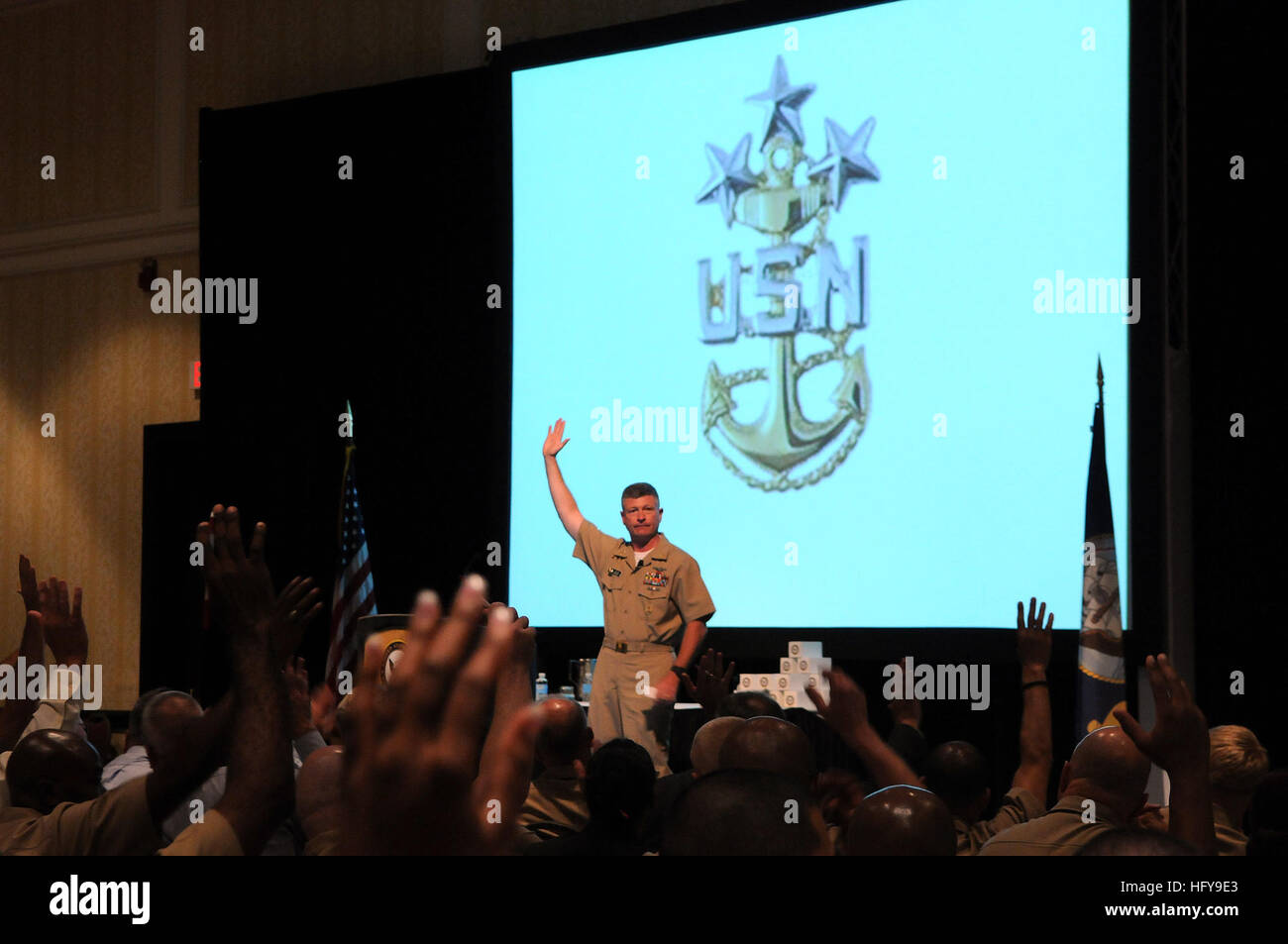 Mcpon chief petty officer of the navy rick west hi-res stock ...