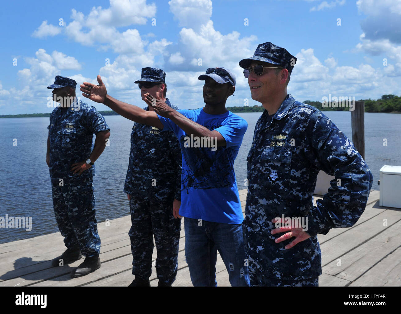 Medical and engineering staff aboard USS Iwo Jima (LHD 7) provide ...