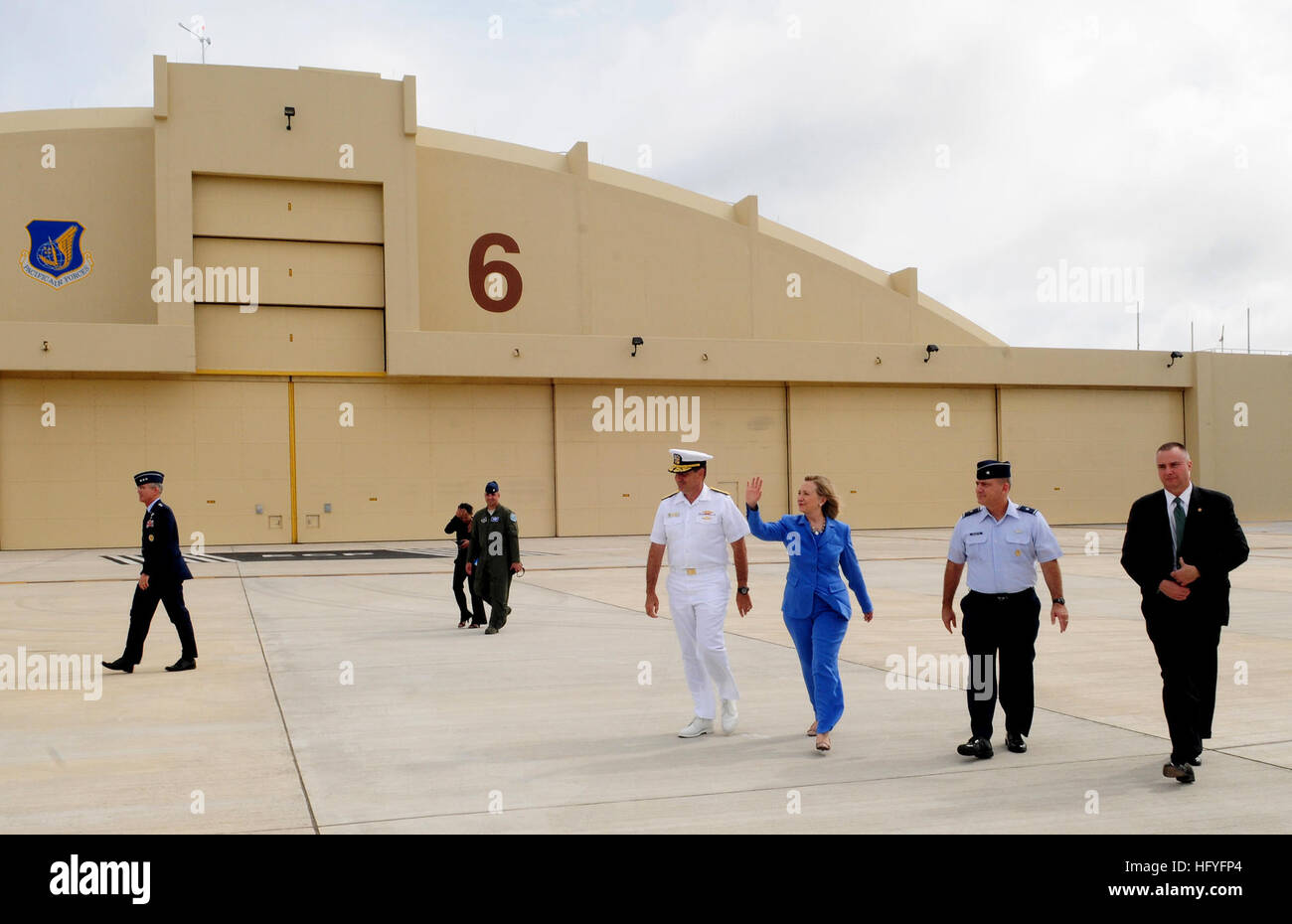 A high-ranking U.S. official departs Andersen Air Force Base in Guam ...
