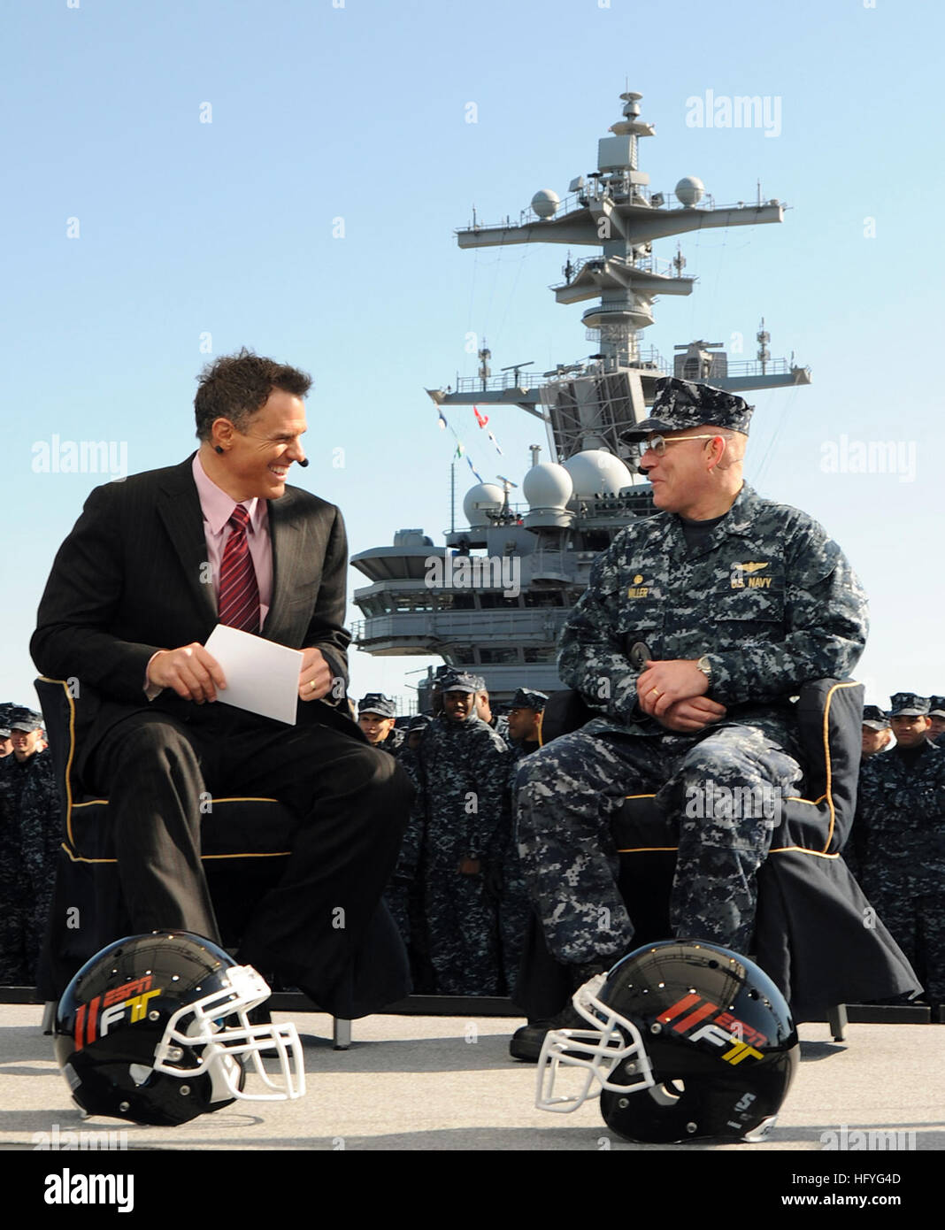 101108N3885H077 NORFOLK (Nov. 8, 2010) Jay Crawford, left, one of