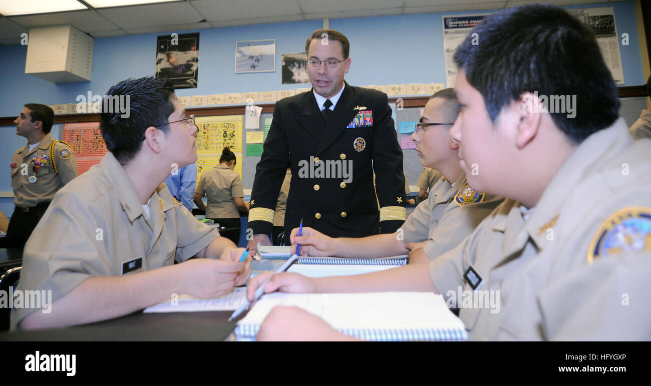 Rear Adm. David Steindl, commander, Naval Service Training Command