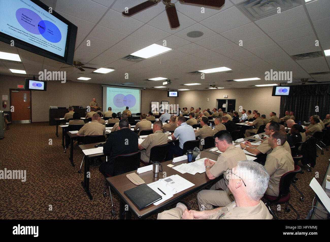 Rear Adm. Barry C. Black, Chief Of Navy Chaplains Listens To Adm