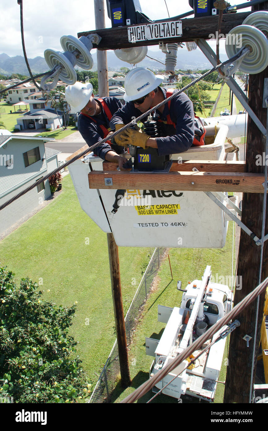 High voltage electricians from naval facilities engineering comm hires