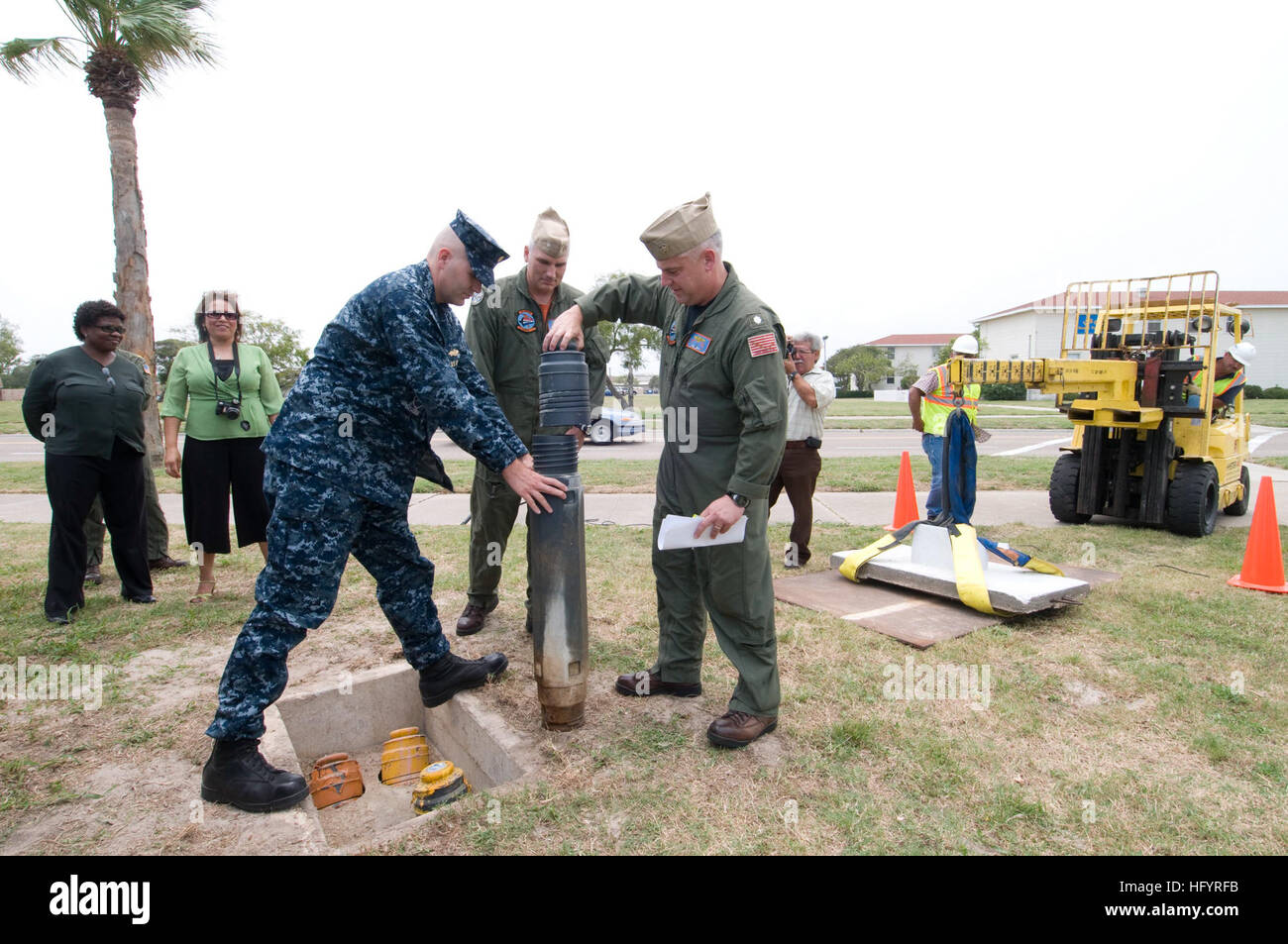The commanding officer of Training Squadron VT-27 opens a 25-year-old ...