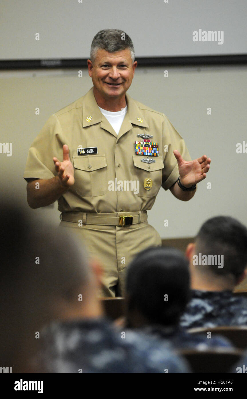 Master chief petty officer of the navy rick d west hi-res stock ...