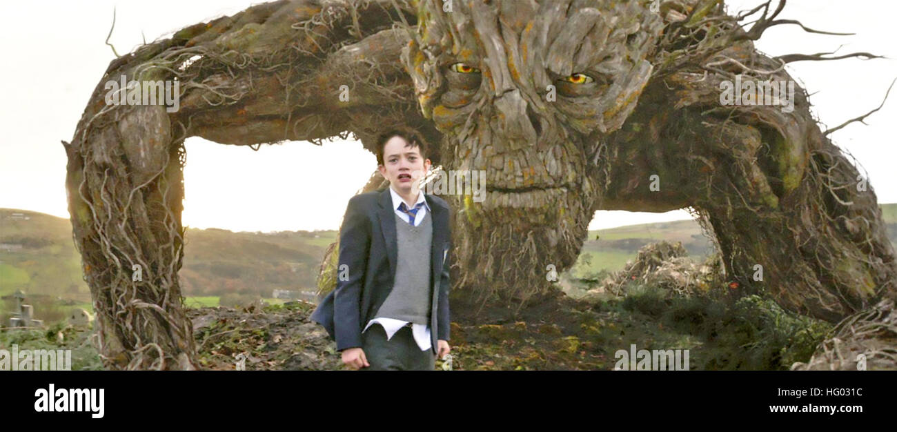 A MONSTER CALLS 2016 Apaches Entertainment film with Lewis MacDougall ...