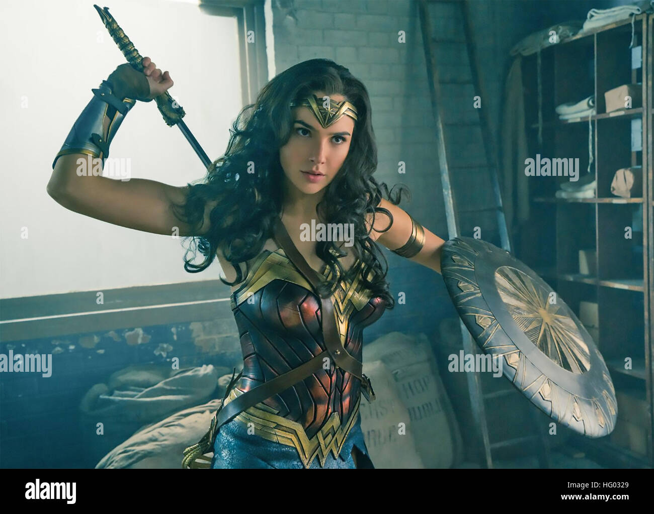 WONDER WOMAN 2017 Atlas Entertainment film with Gal Gadot Stock Photo