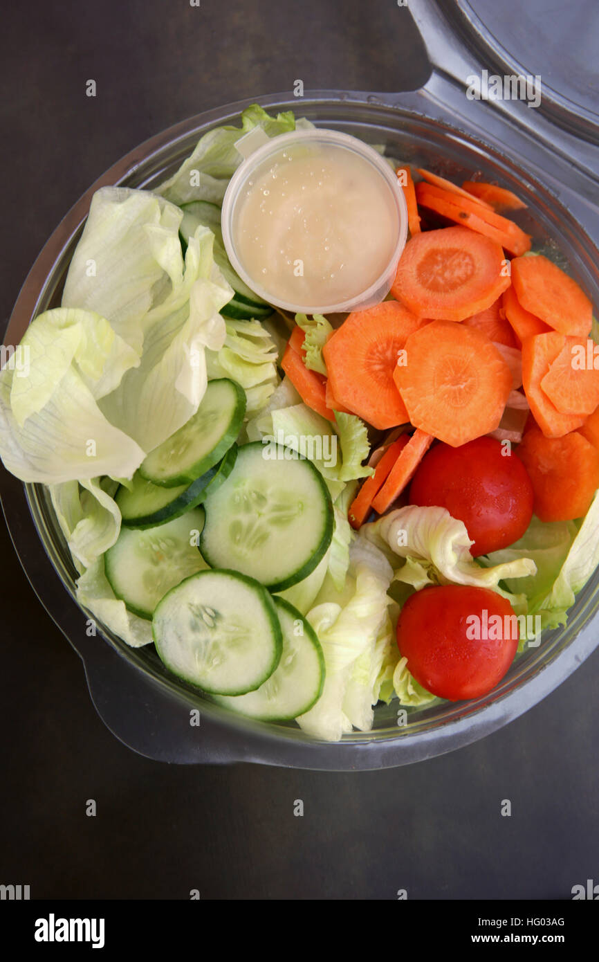 Salad Take away snack Stock Photo