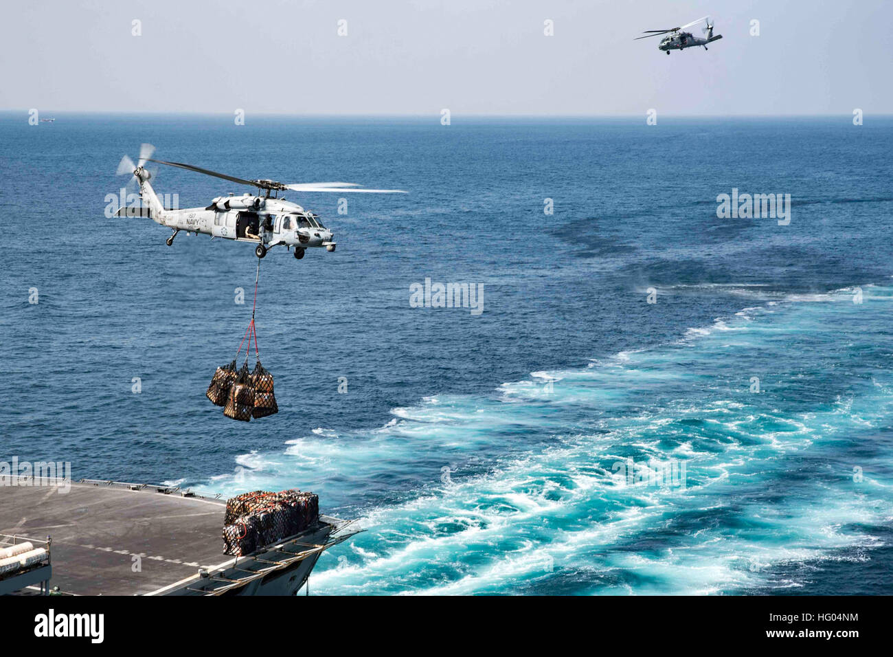 161007-N-WC455-036 ARABIAN GULF (Oct. 7, 2016) An MH-60S Sea Hawk ...