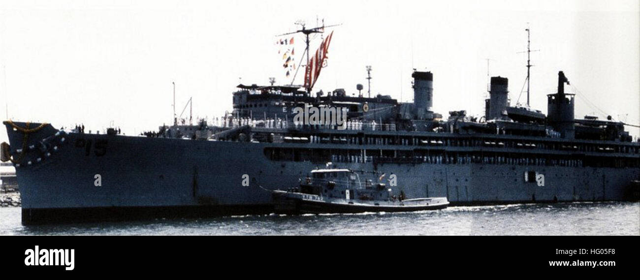 USS Prairie (AD15) returning to Long Beach from her last deployment on