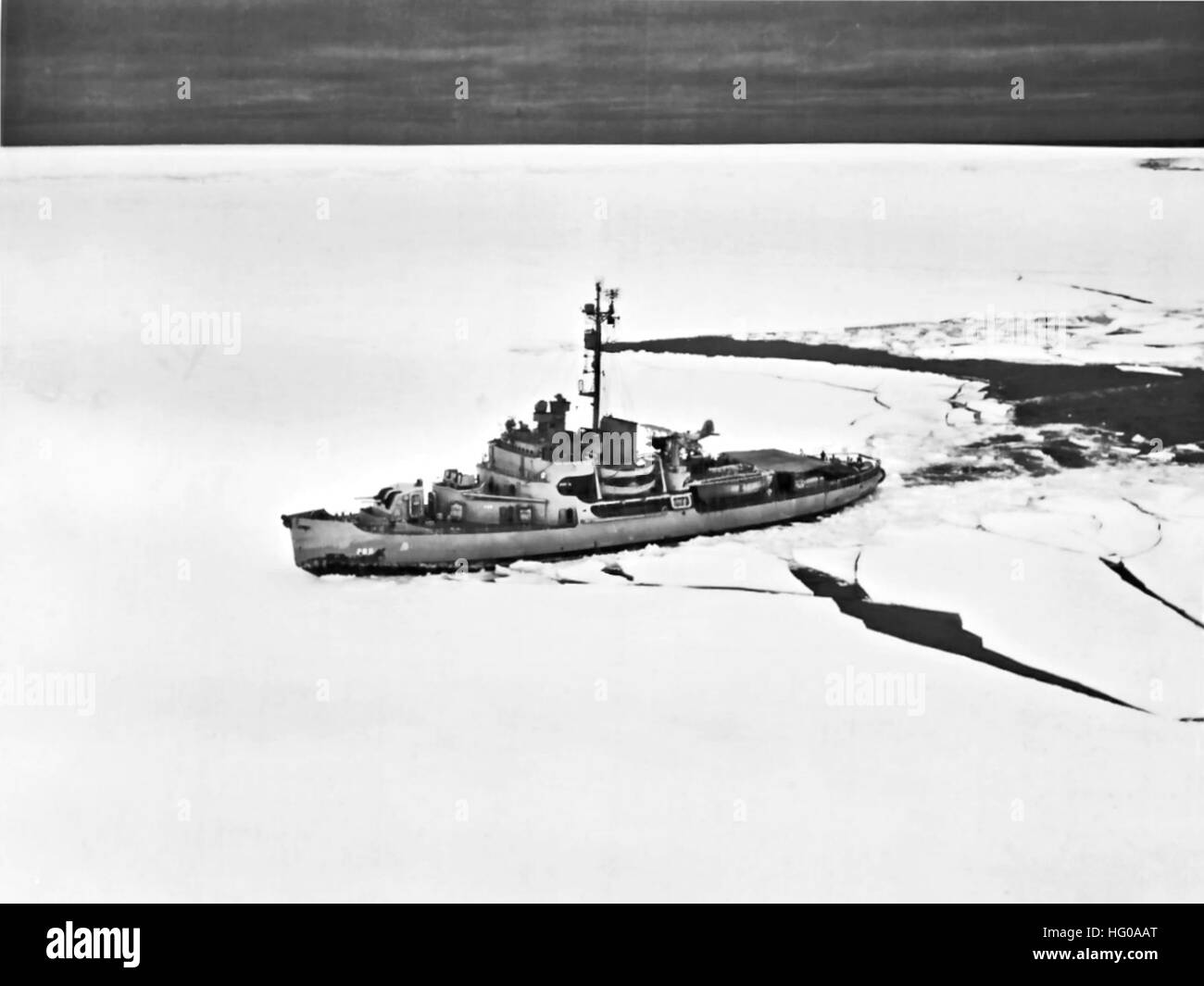 USCGC Northwind (WAG-282) in Antartica 1947 Stock Photo