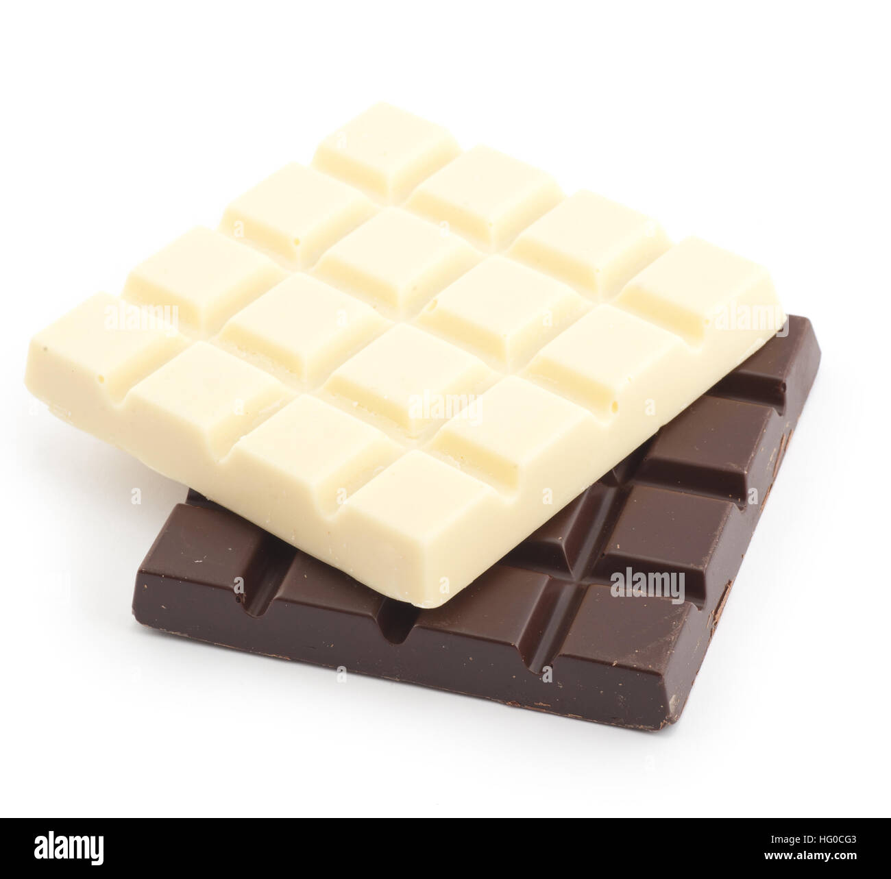 milk  dark and white chocolate bars Stock Photo