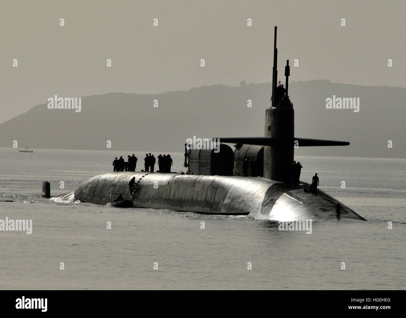 Ohio Class Guided Missile Submarine Uss Florida Ssgn 728 Stock Photos