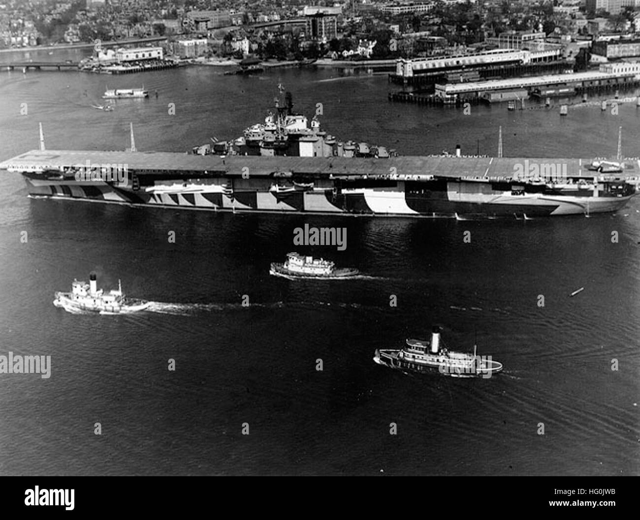 Uss franklin Black and White Stock Photos & Images - Alamy