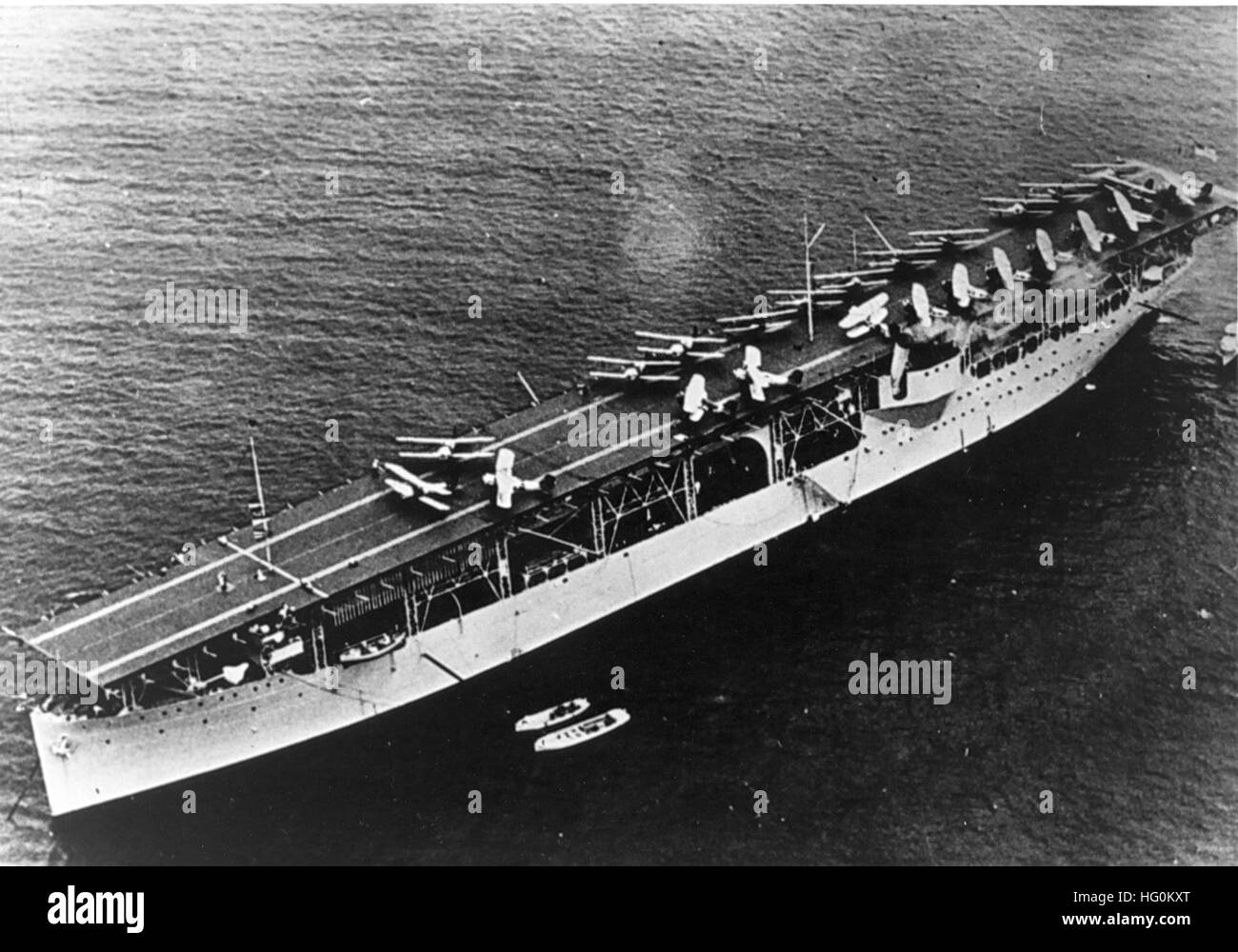 USS Langley CV1 1924 Stock Photo Alamy
