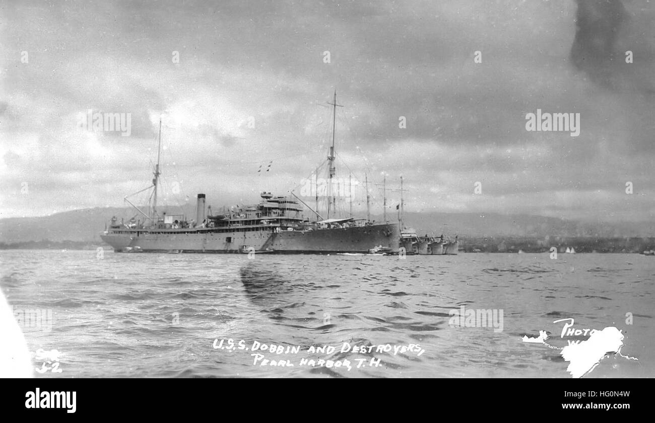 USS Dobbin AD3 Pearl Harbor Stock Photo - Alamy