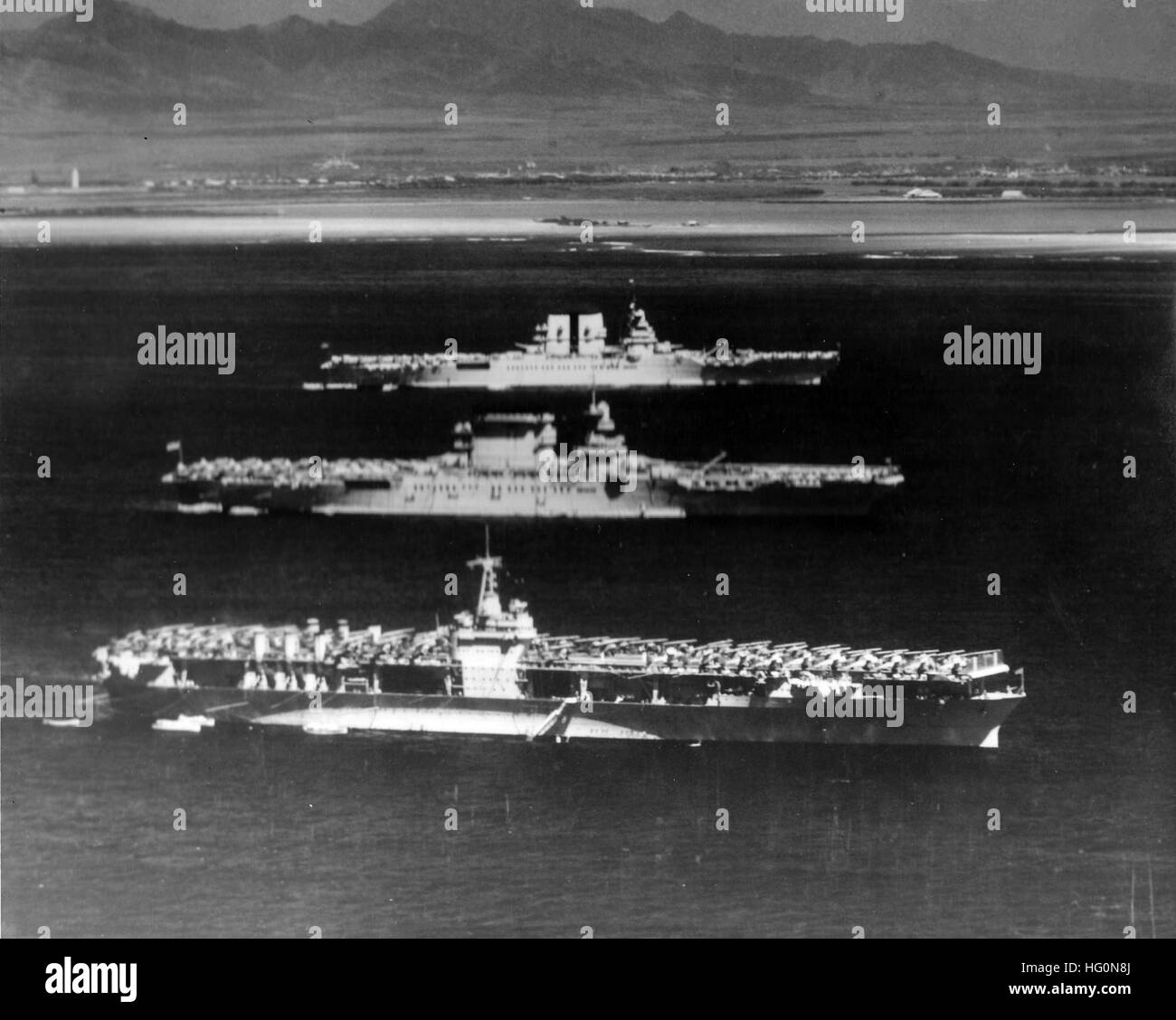 USS Ranger, USS Lexington, and USS Saratoga, aircraft carriers, are ...