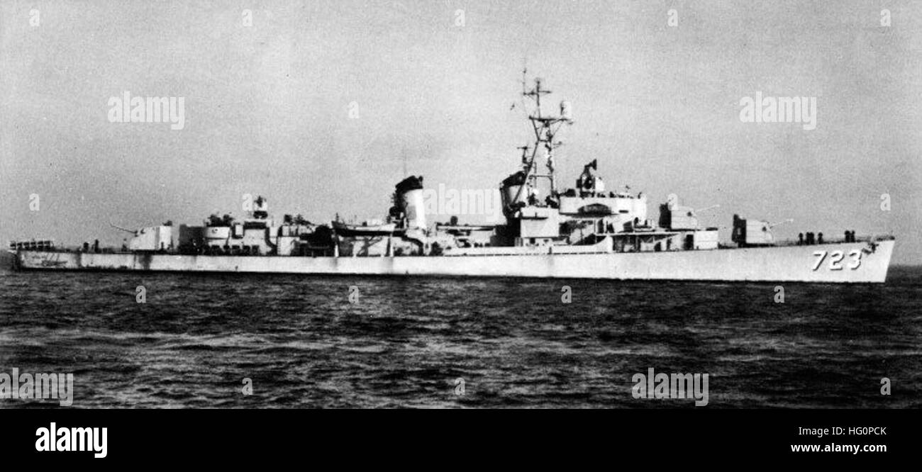 USS Walke (DD-723) C1953 Stock Photo - Alamy