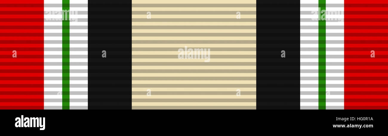 A United States military service ribbon awarded to personnel who served ...
