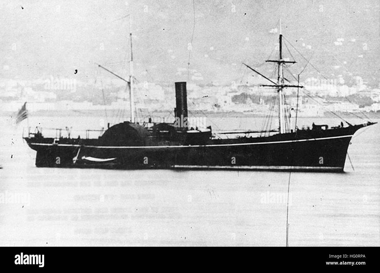 USS Augusta (1853) Stock Photo