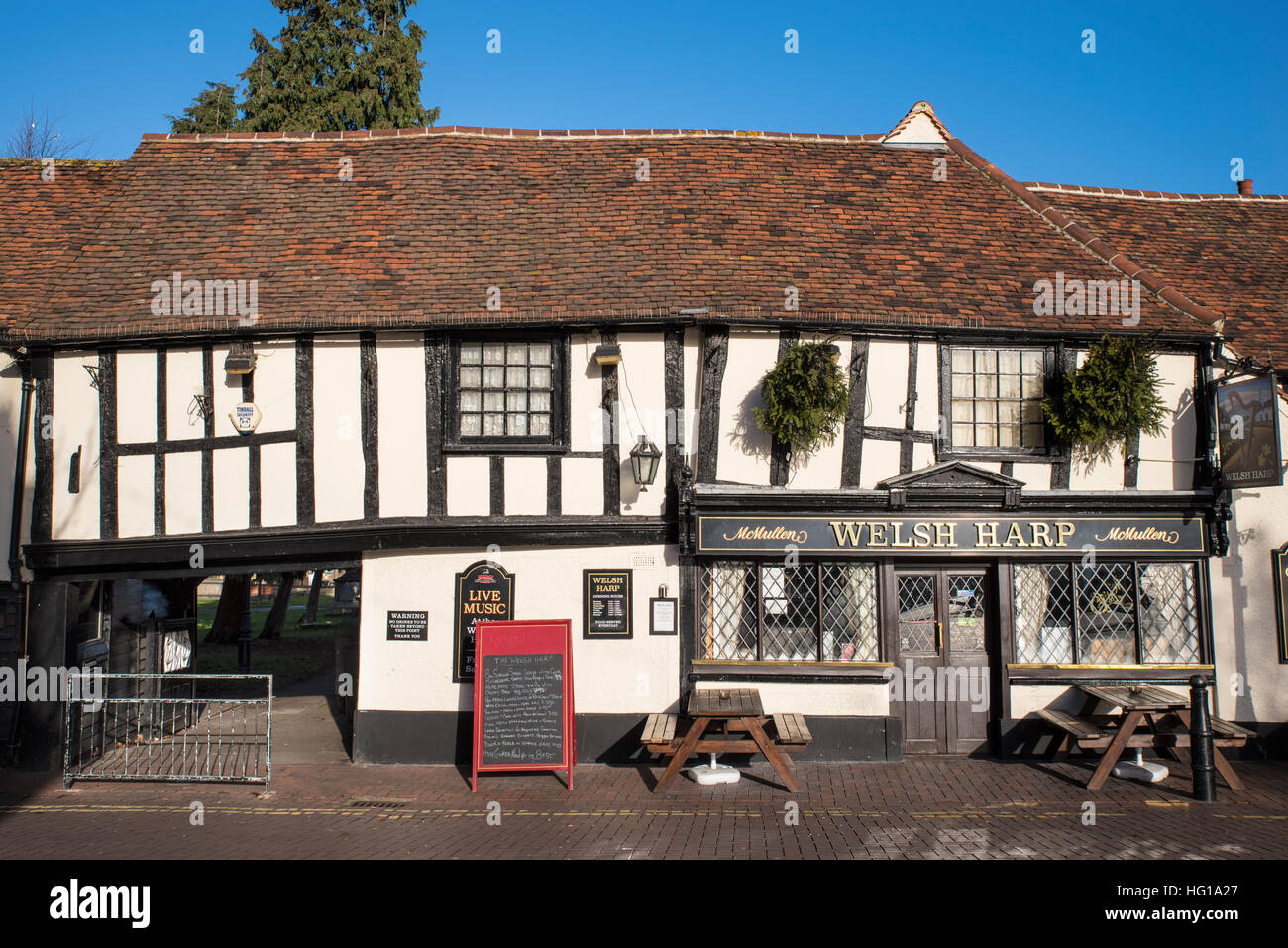 WALTHAM ABBEY, UK JANUARY 2ND 2017 The Welsh Harp public house in