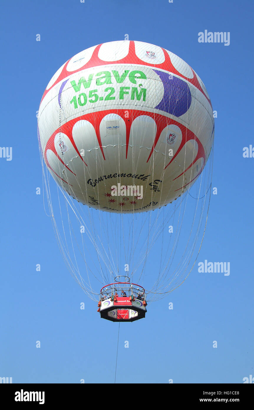 Tethered helium observation balloon in lower pleasure gardens