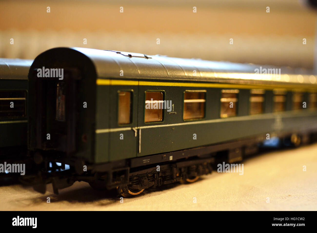 Piko model train carriage H0 size produced in East Germany Stock Photo -  Alamy