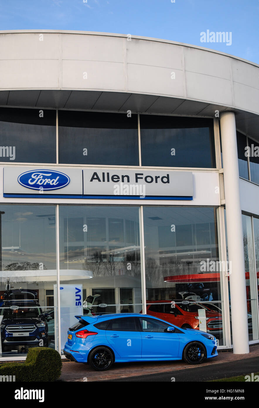 Ford dealership Northampton Stock Photo Alamy