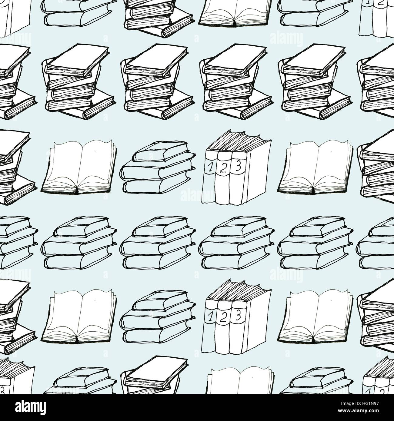 Books Seem Less Pattern Seamless pattern with books Stock Vector Image & Art - Alamy