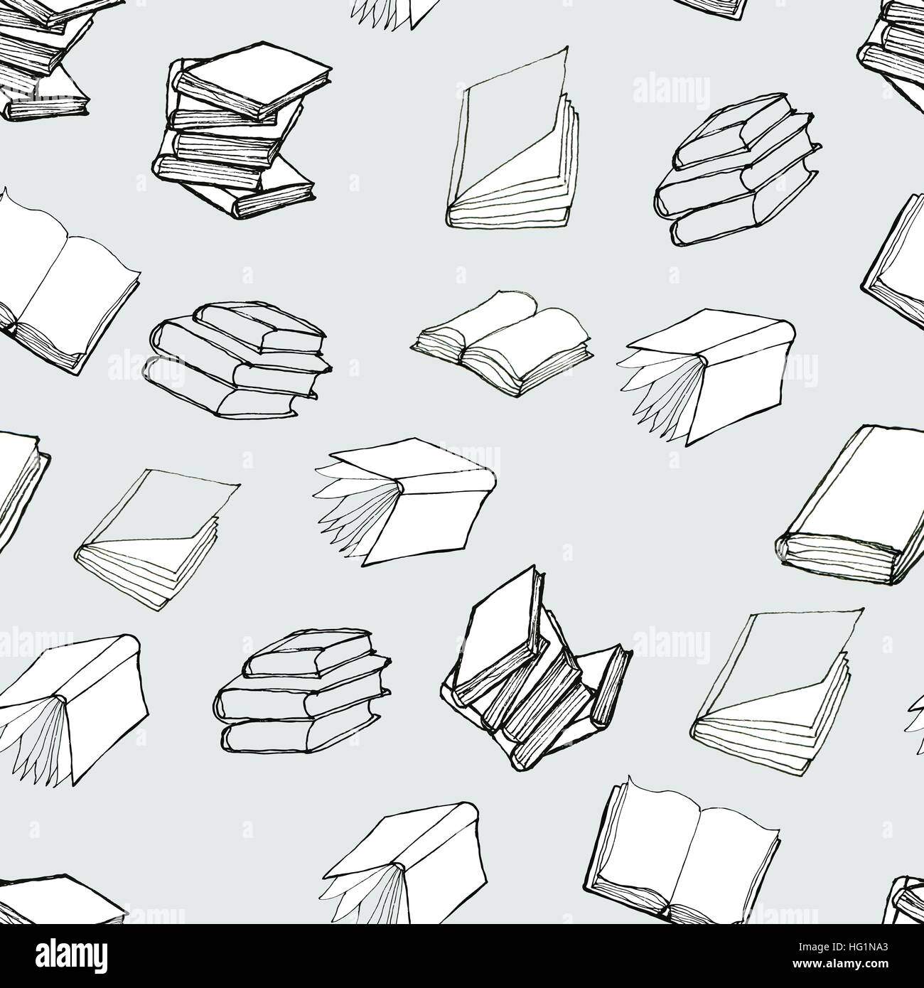 Subtle Book Pattern Seamless pattern with books Stock Vector Image & Art - Alamy