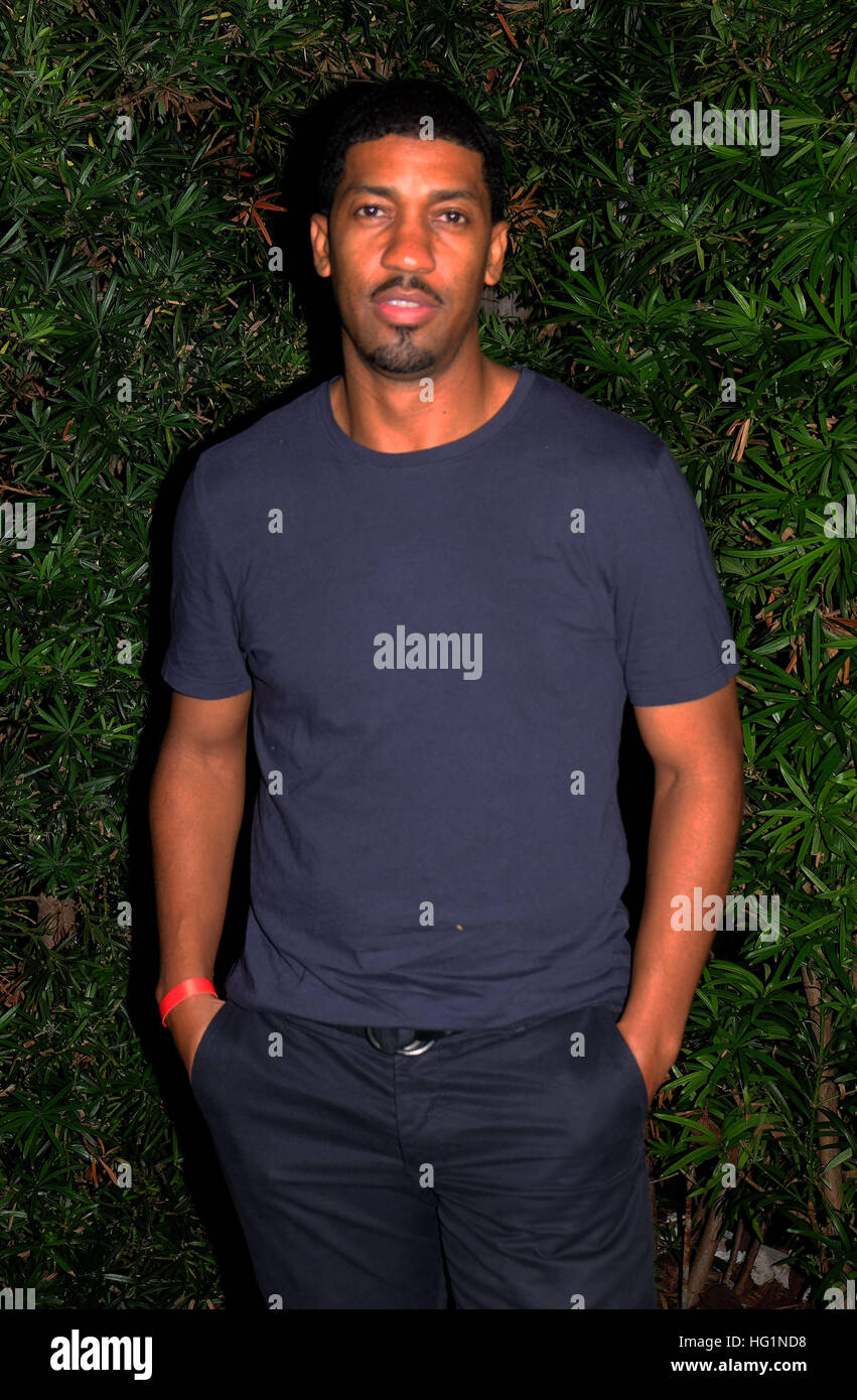 Fonzworth Bentley attending an Art Basel party at Surflodge Bungalow