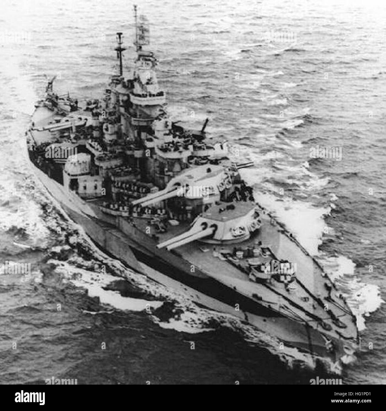 USS West Virginia 1944 Stock Photo - Alamy