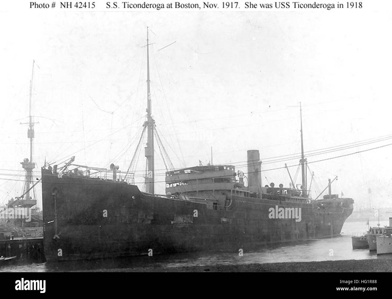 USS Ticonderoga 1918 Stock Photo Alamy