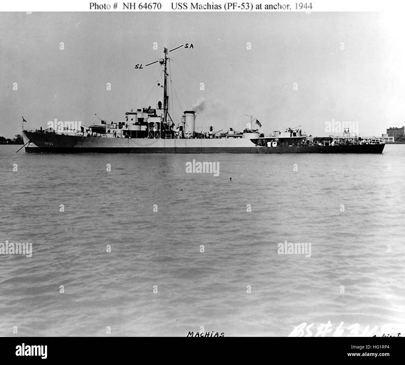 USS Machias (PF53 Stock Photo Alamy