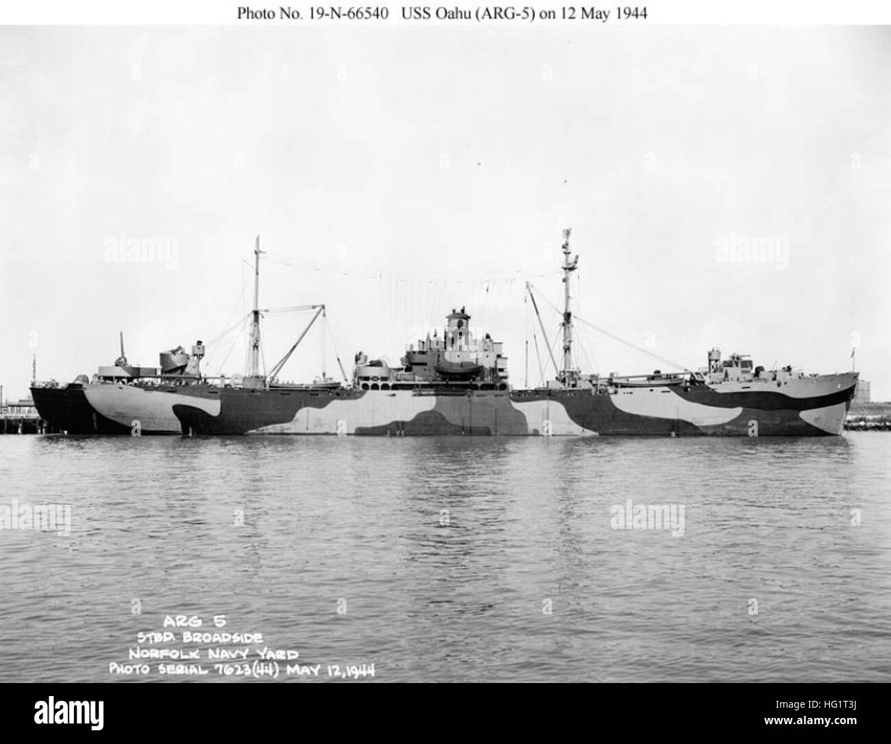 Toile Personnalisée USS Oahu ARG 5 - Photo Navire US Navy - Cadeau Vétéran
