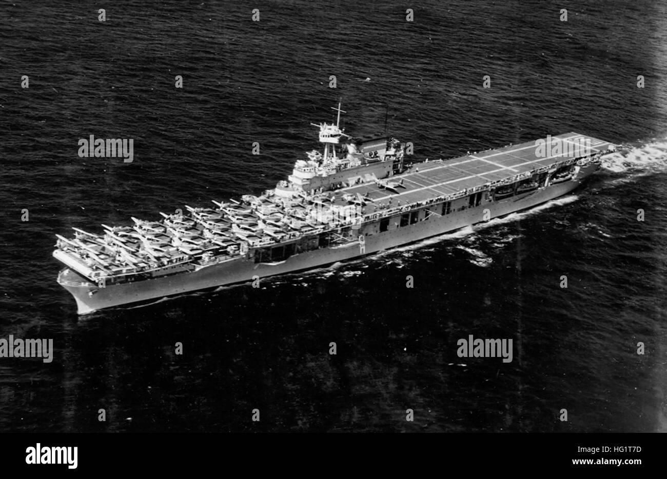 USS Enterprise (CV-6) underway c1939 Stock Photo - Alamy