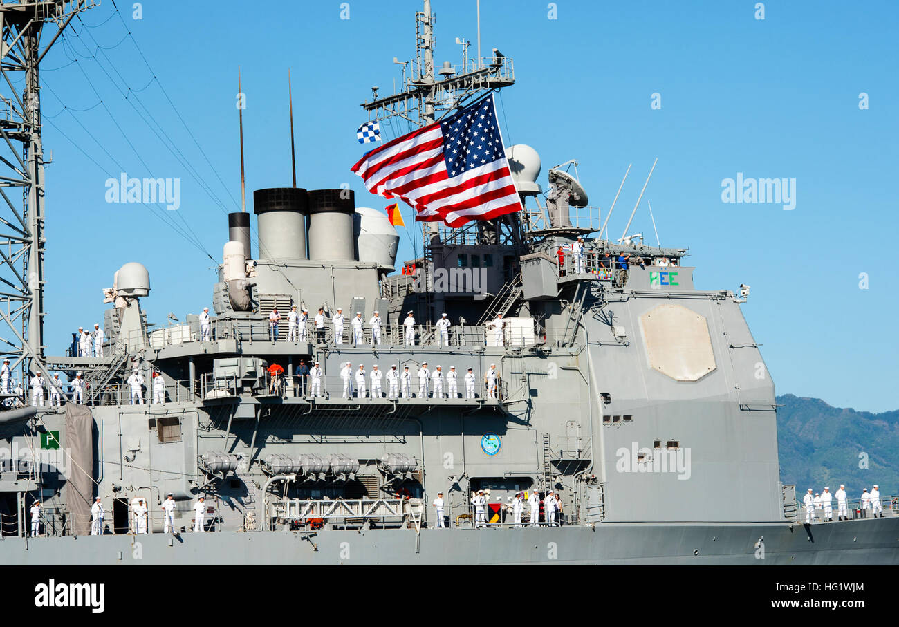 PEARL HARBOR (Nov. 22, 2013) The Ticonderogaclass guidedmissile