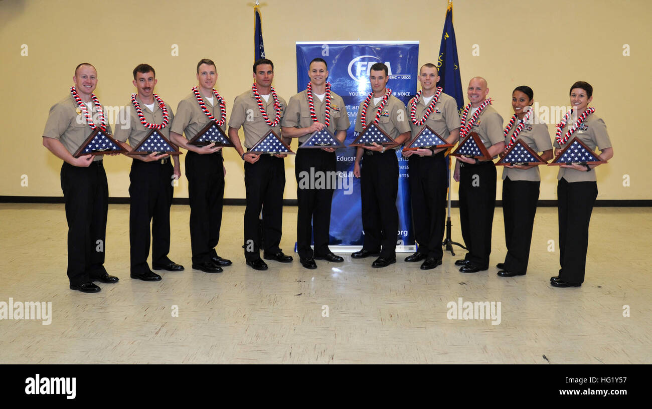 U.S. Pacific Fleet Sea and Shore Sailors of the Year finalists display ...