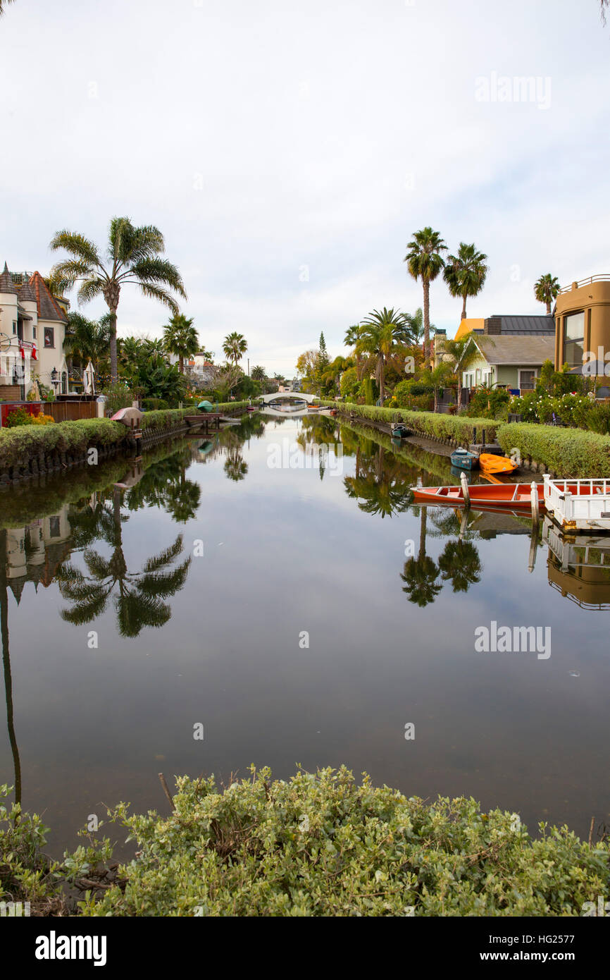 Venice Canals, Venice Beach, Los Angeles, California, United States of
