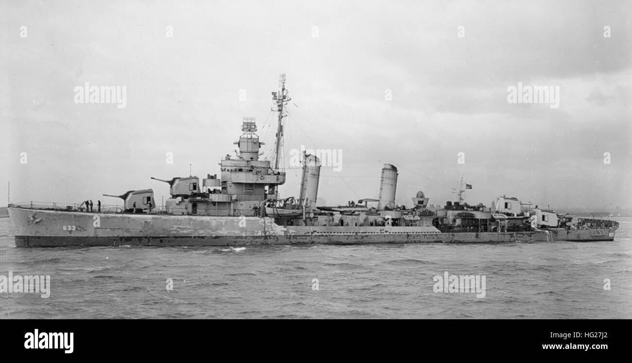 USS Knight (DD-633) in October 1943 Stock Photo - Alamy