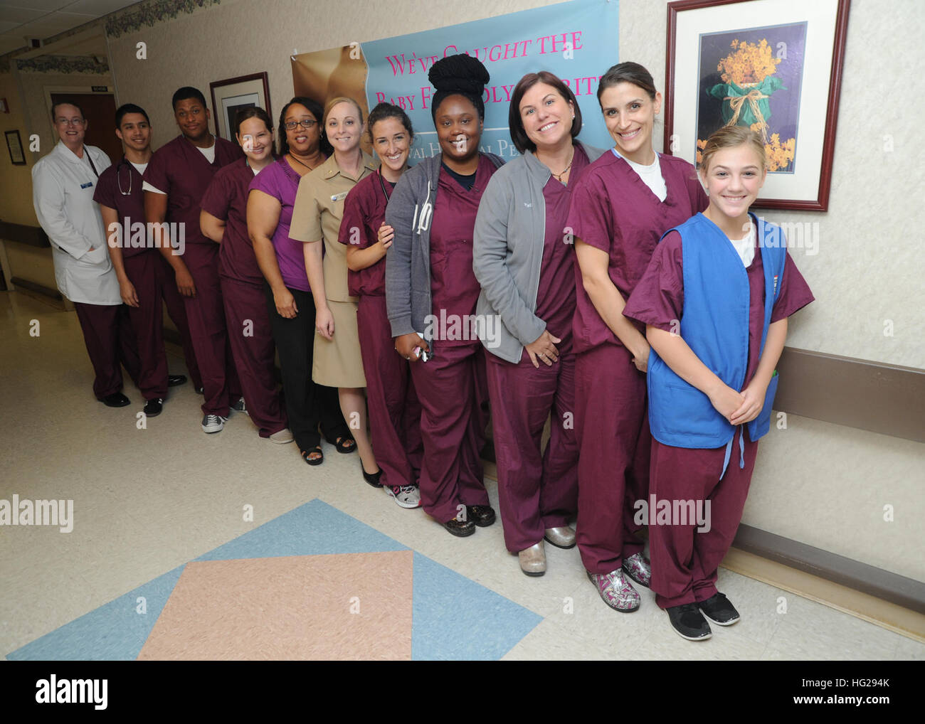 The entire staff of Naval Hospital Pensacola's Women and Children Department is committed supporting mothers wishing to breastfeed. Naval Hospital Pensacola has one of the highest exclusive breastfeeding rates within the Department of Defense. World Breastfeeding Week 150728-N-TF029-019 Stock Photo