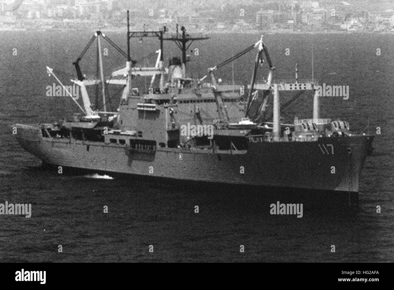 USS El Paso (LKA117) in the Mediterranean Sea 1983 Stock Photo Alamy