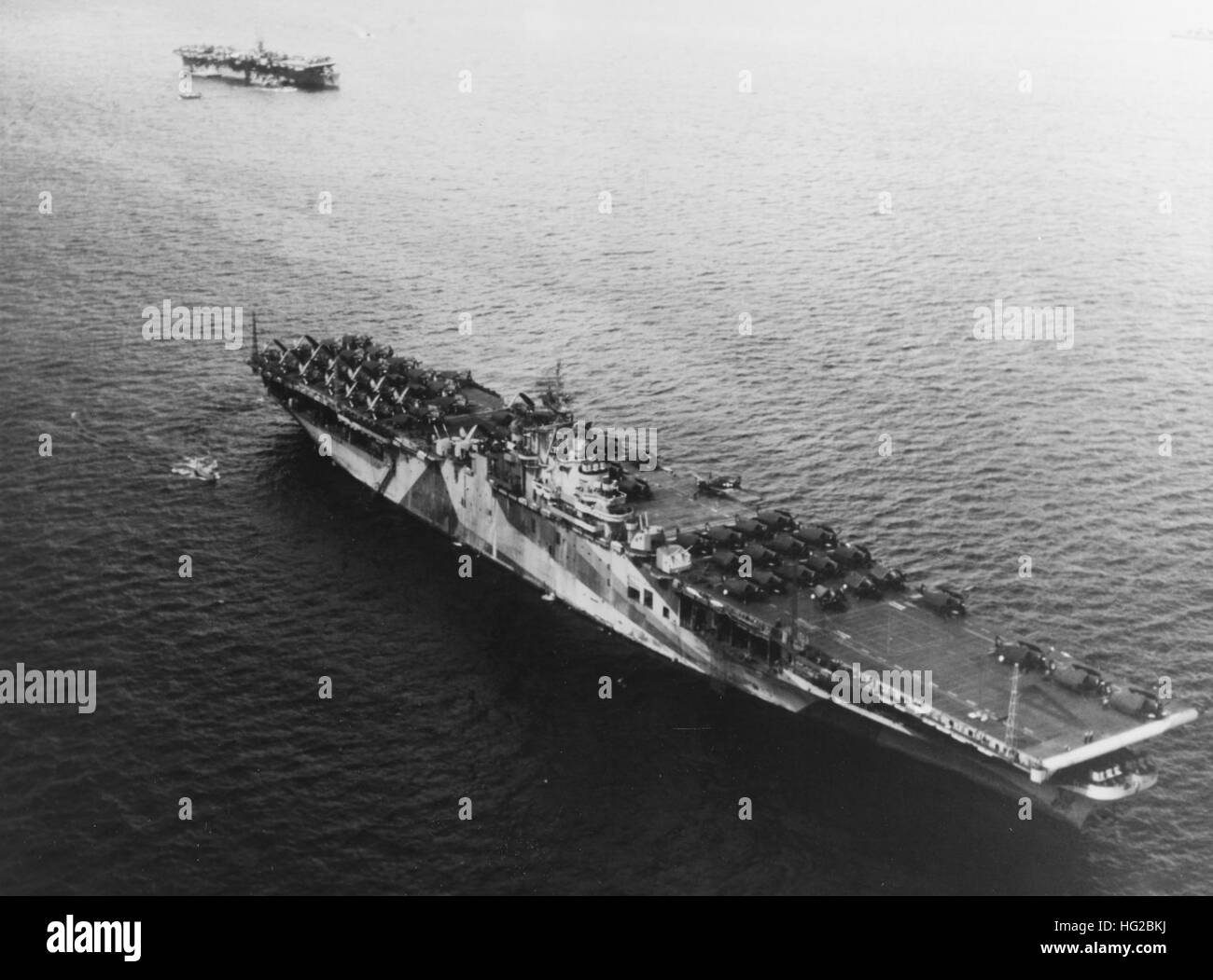 USS Ticonderoga (CV14) at Ulithi on 8 December 1944 Stock Photo Alamy